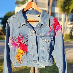 Denim Jacket Embroidered